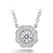 Lorelei Diamond Halo Pendant